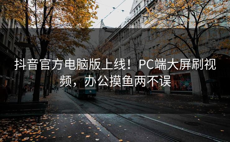 抖音官方电脑版上线!PC端大屏刷视频,办公摸鱼两不误 第1张 抖音官方电脑版上线!PC端大屏刷视频,办公摸鱼两不误 第1张
