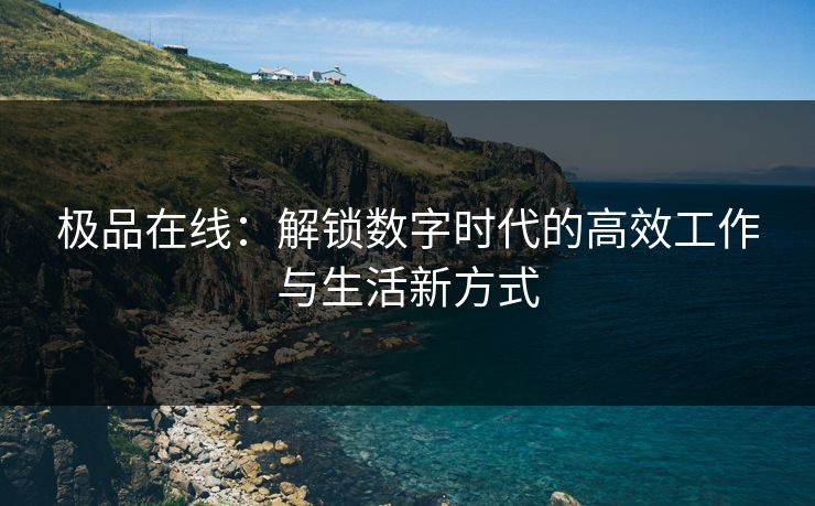 极品在线：解锁数字时代的高效工作与生活新方式